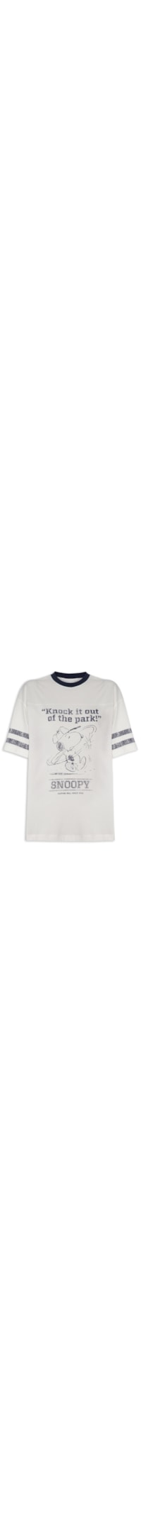 Camiseta Feminina Manga Curta The Lcn Boxy Graphic Tee - Branco