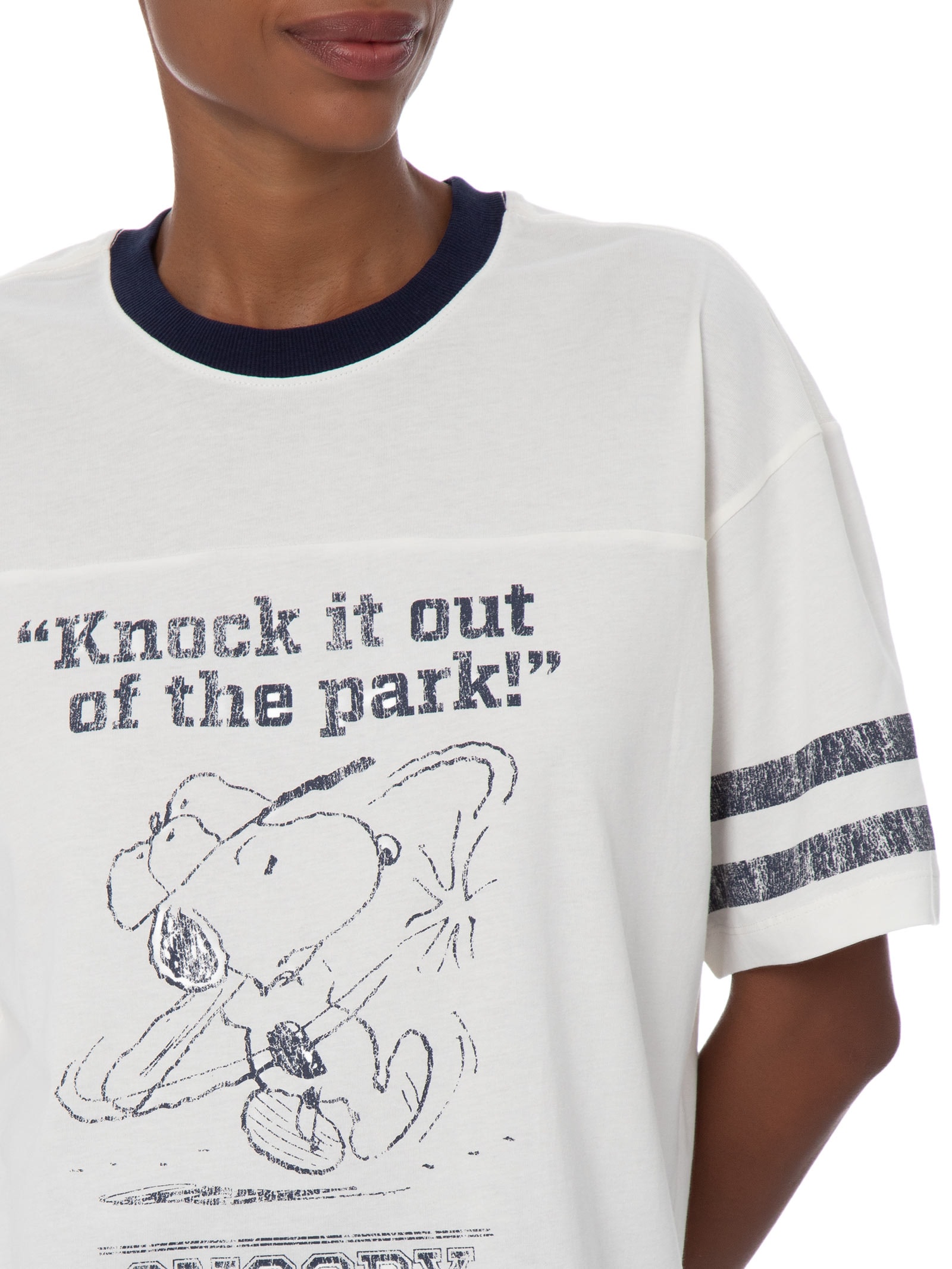 Camiseta Feminina Manga Curta The Lcn Boxy Graphic Tee – Branco Cotton On