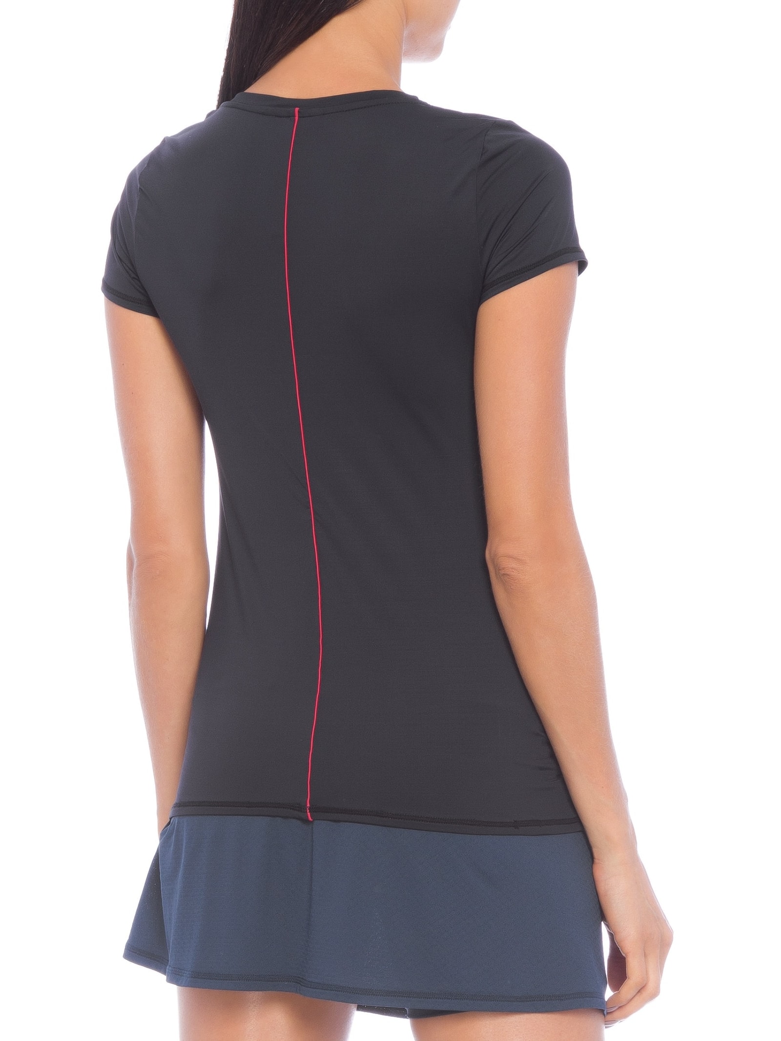 Camiseta Feminina Manga Curta UV +50 Preto Body For Sure