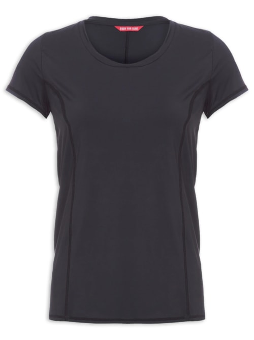 Camiseta Feminina Manga Curta UV +50 – Preto