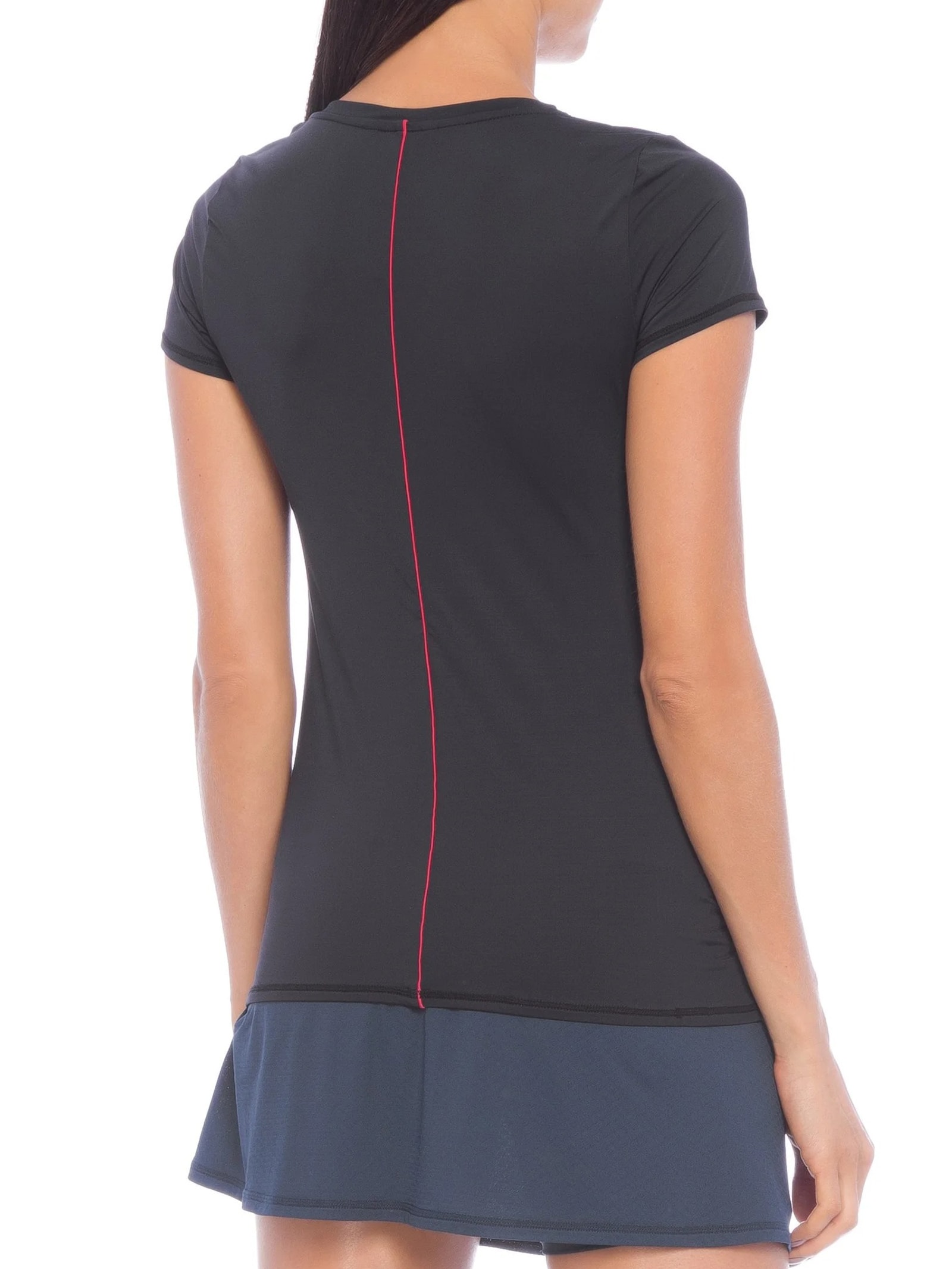 Camiseta Feminina Manga Curta UV +50 Preto Body For Sure