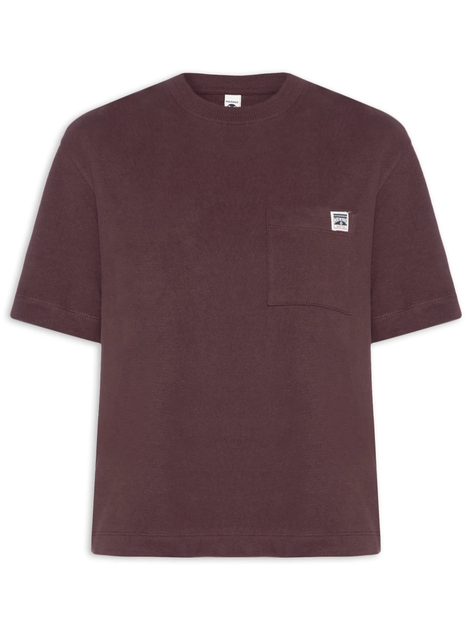 Camiseta Feminina Manga Curta Vinho Hering