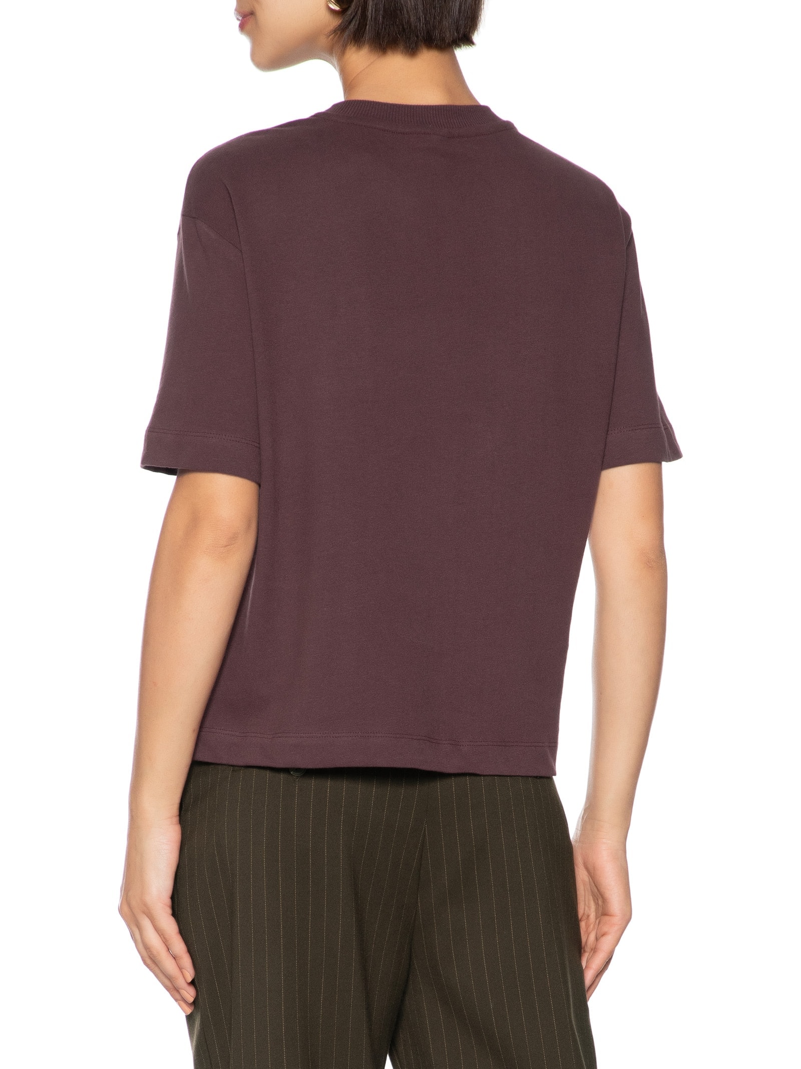 Camiseta Feminina Manga Curta Vinho Hering