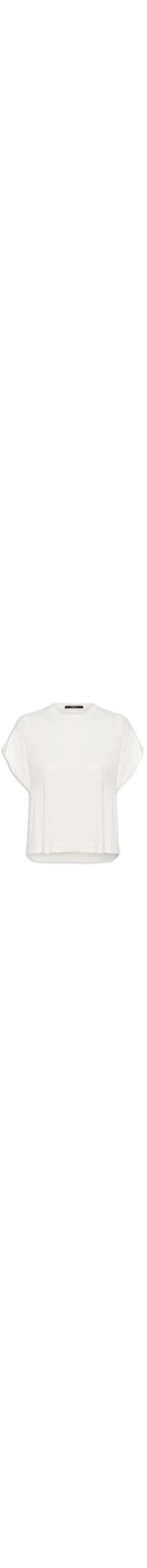 Camiseta Feminina Manga Dupla - Off White