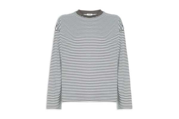 Camiseta Feminina Manga Longa Boxy Long Sleeve Top - Preto