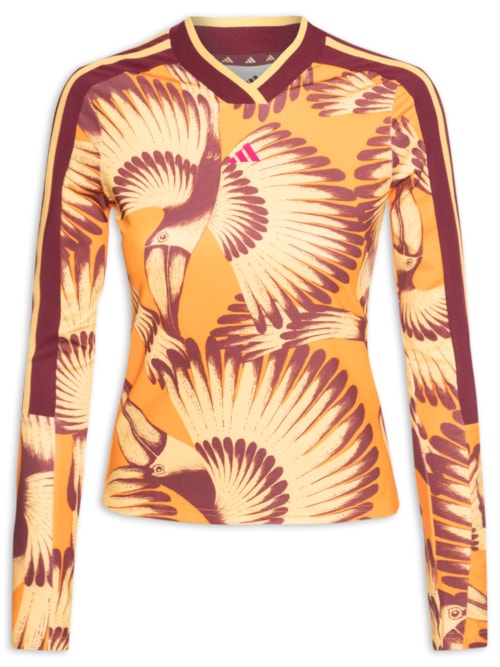 Camiseta Feminina Manga Longa – Laranja