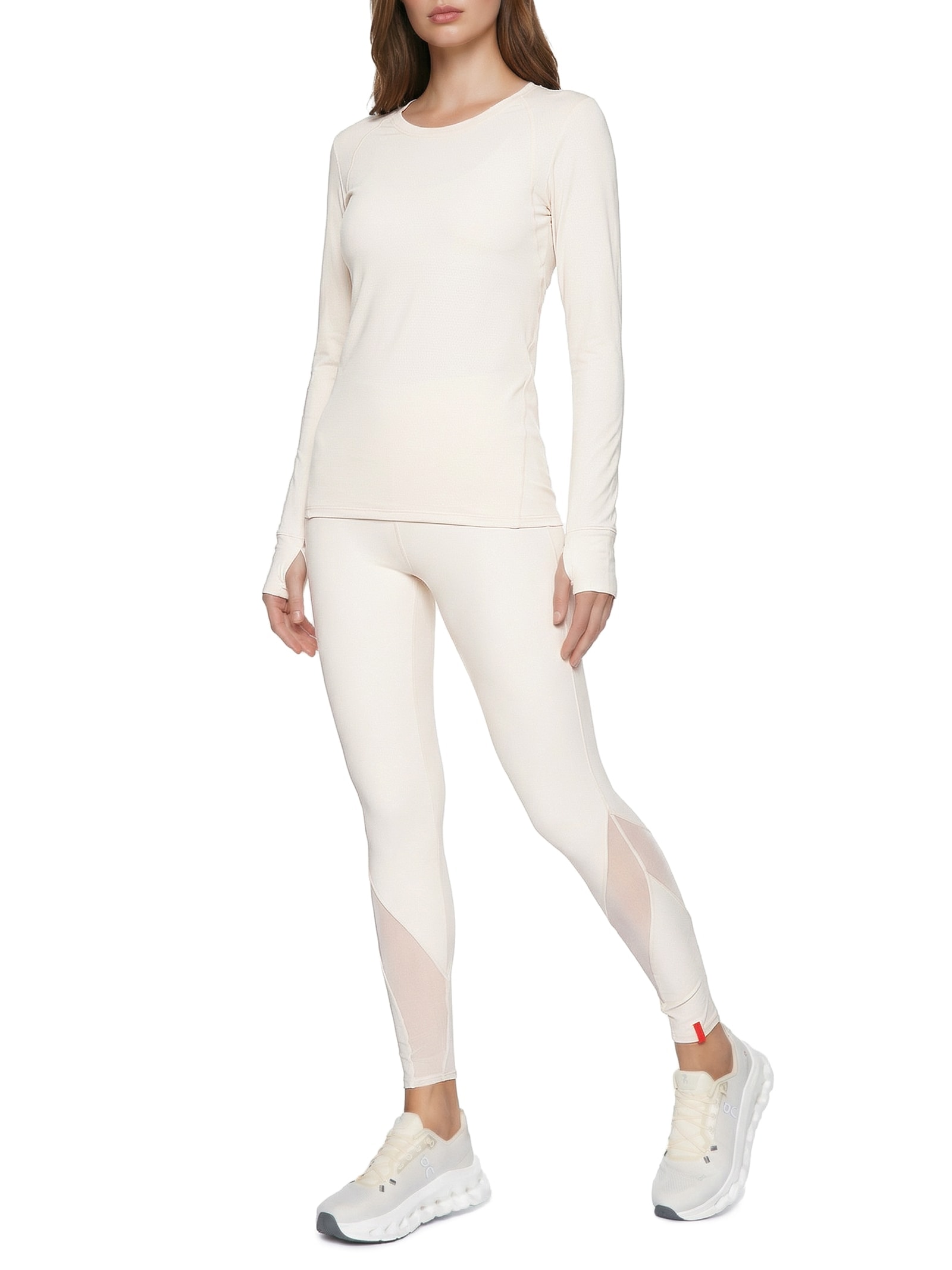 Camiseta Feminina Manga Longa Lisa Branco Body For Sure