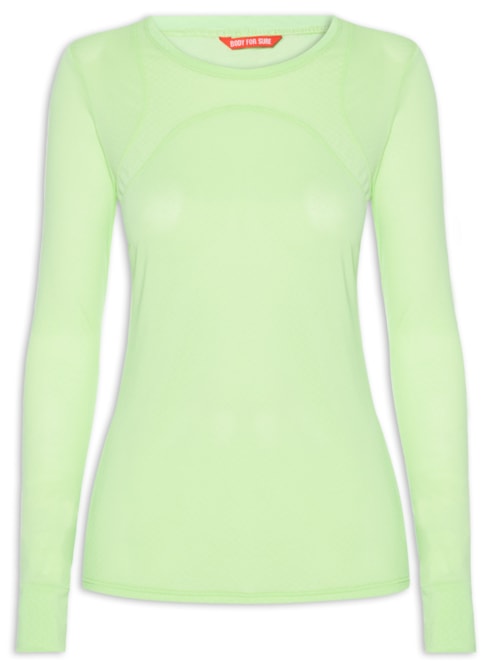 Camiseta Feminina Manga Longa Lisa - Verde