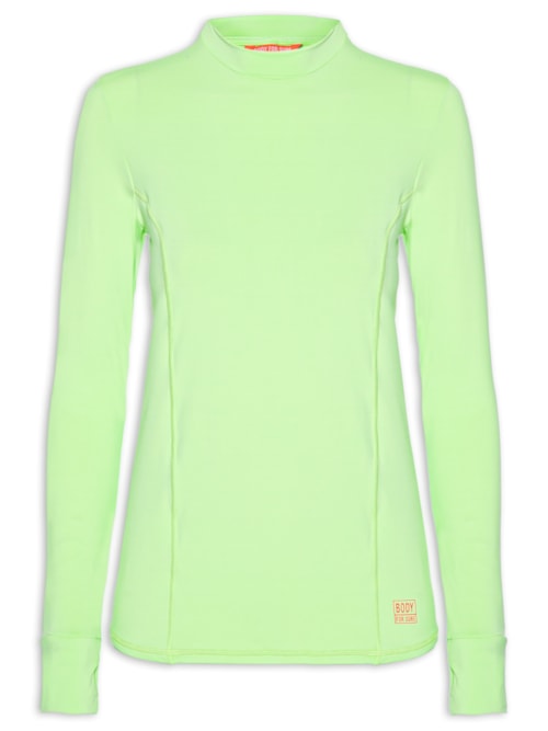 Camiseta Feminina Manga Longa Lisa – Verde