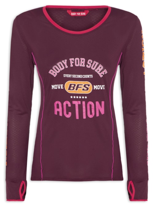 Camiseta Feminina Manga Longa Olympia – Vinho