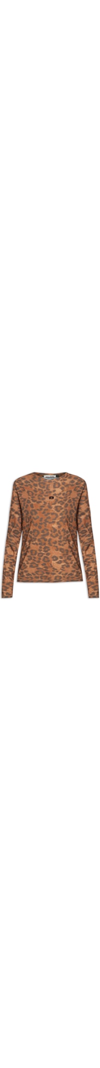 Camiseta Feminina Manga Longa Onça - Animal Print
