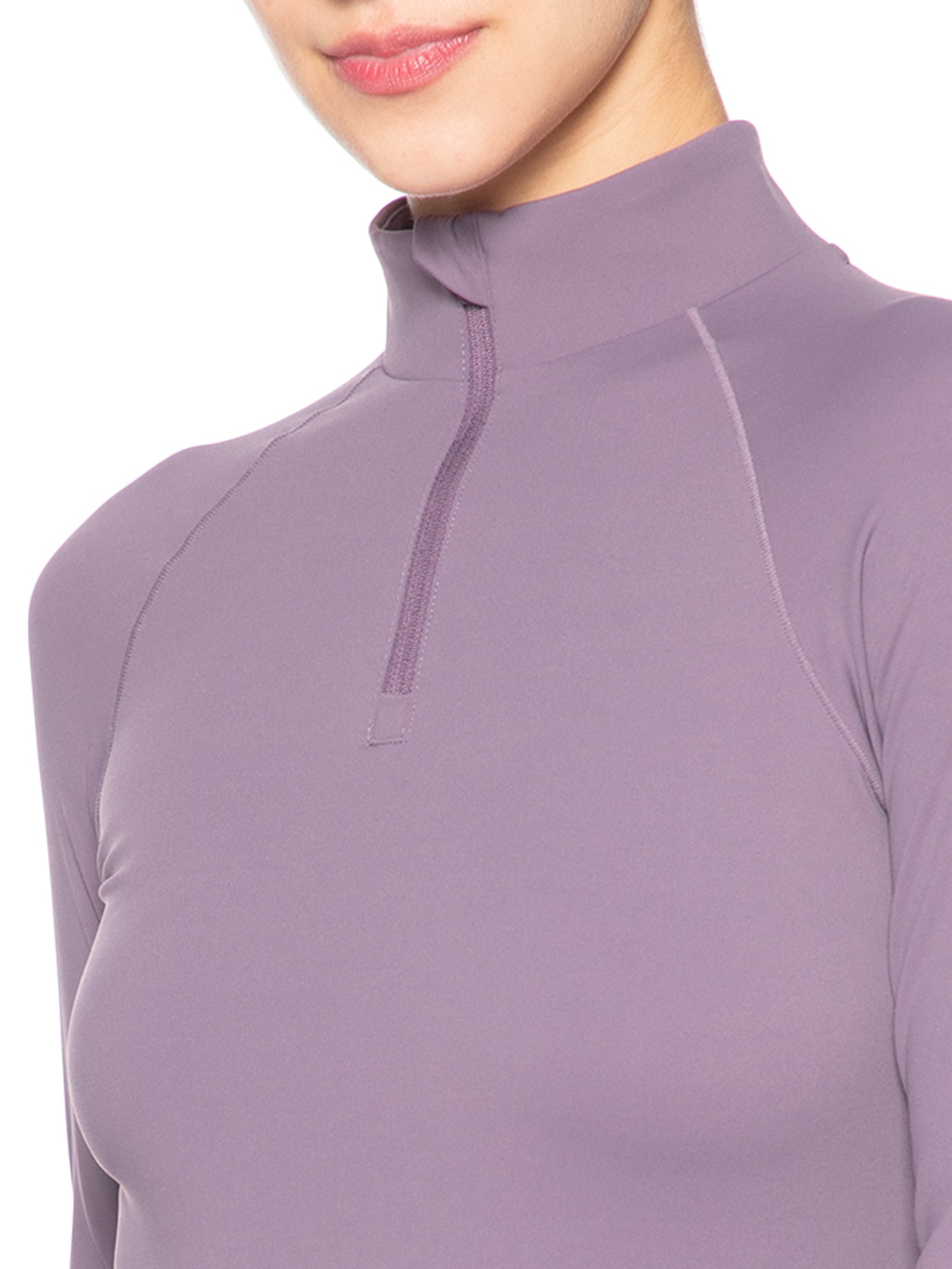 Camiseta Feminina Manga Longa Roxo Hering Sports