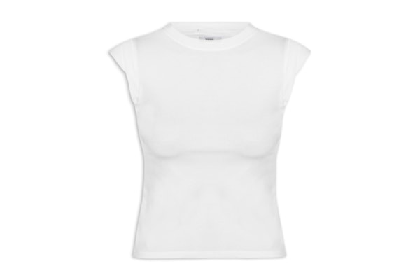 Camiseta Feminina Manga Sobreposta - Branco