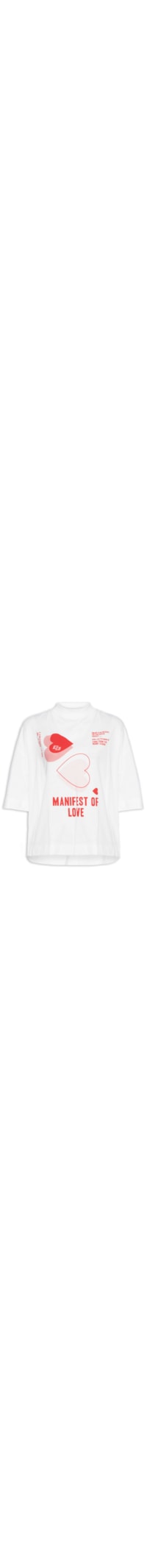 Camiseta Feminina Manifest Of Love - Off White