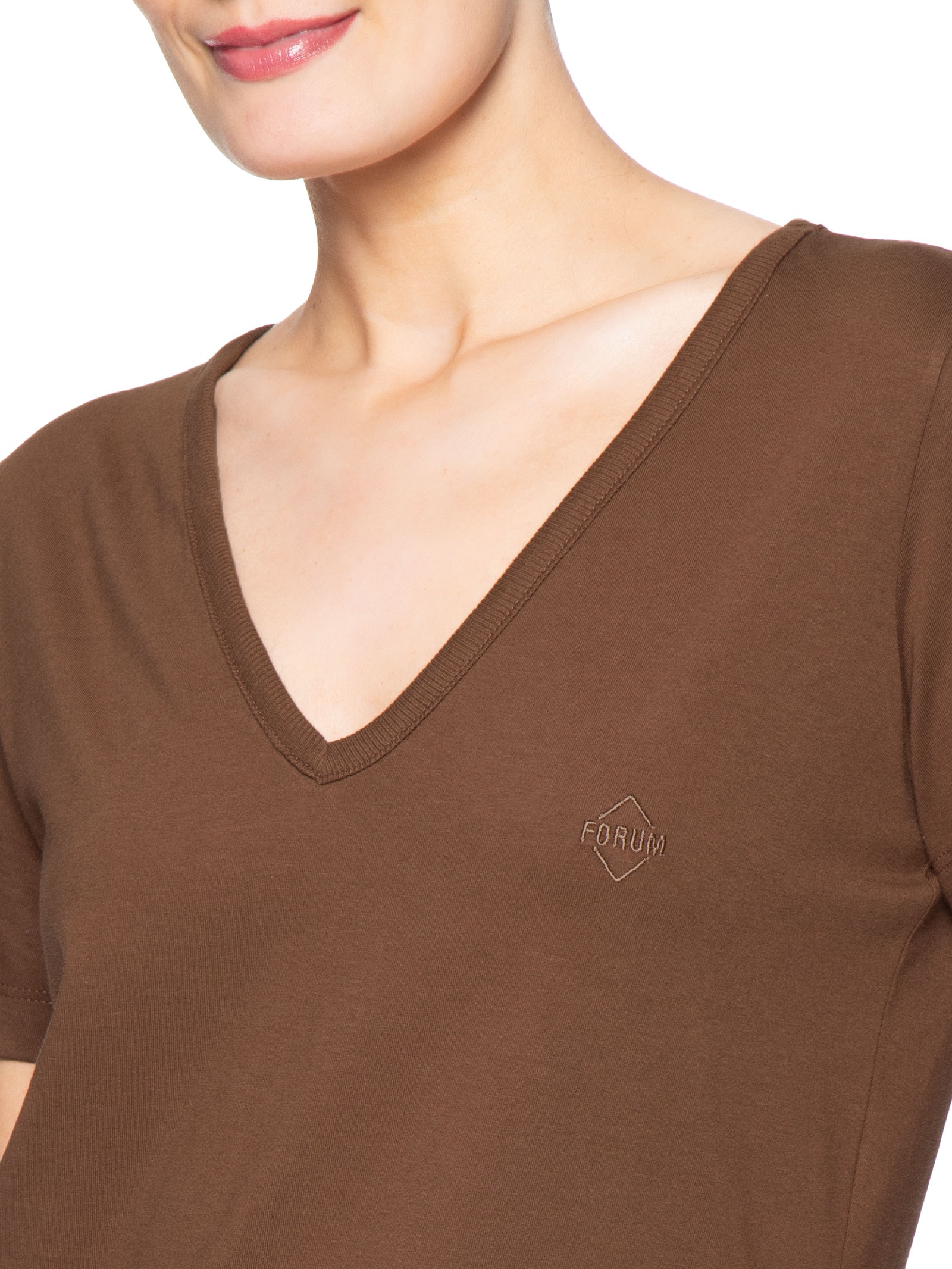 Camiseta Feminina Marrom Forum