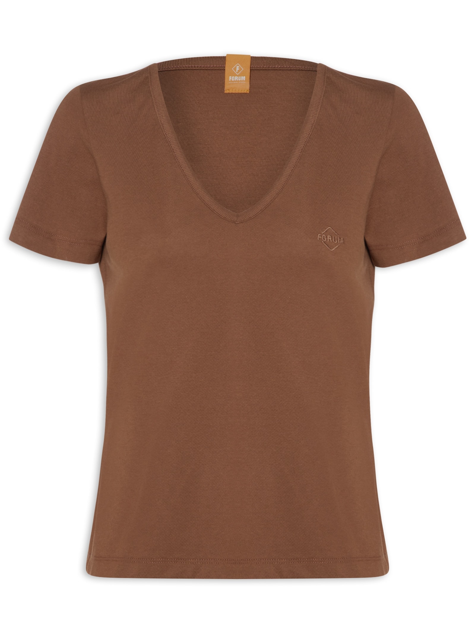 Camiseta Feminina Marrom Forum