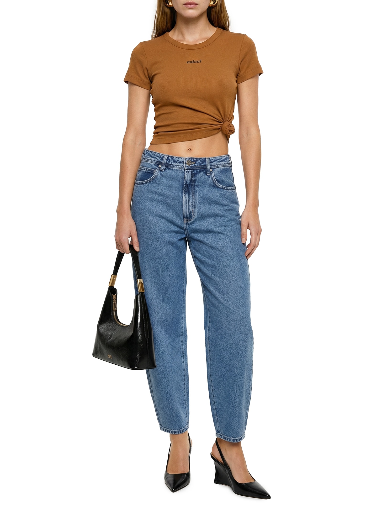 Camiseta Feminina Marrom Colcci