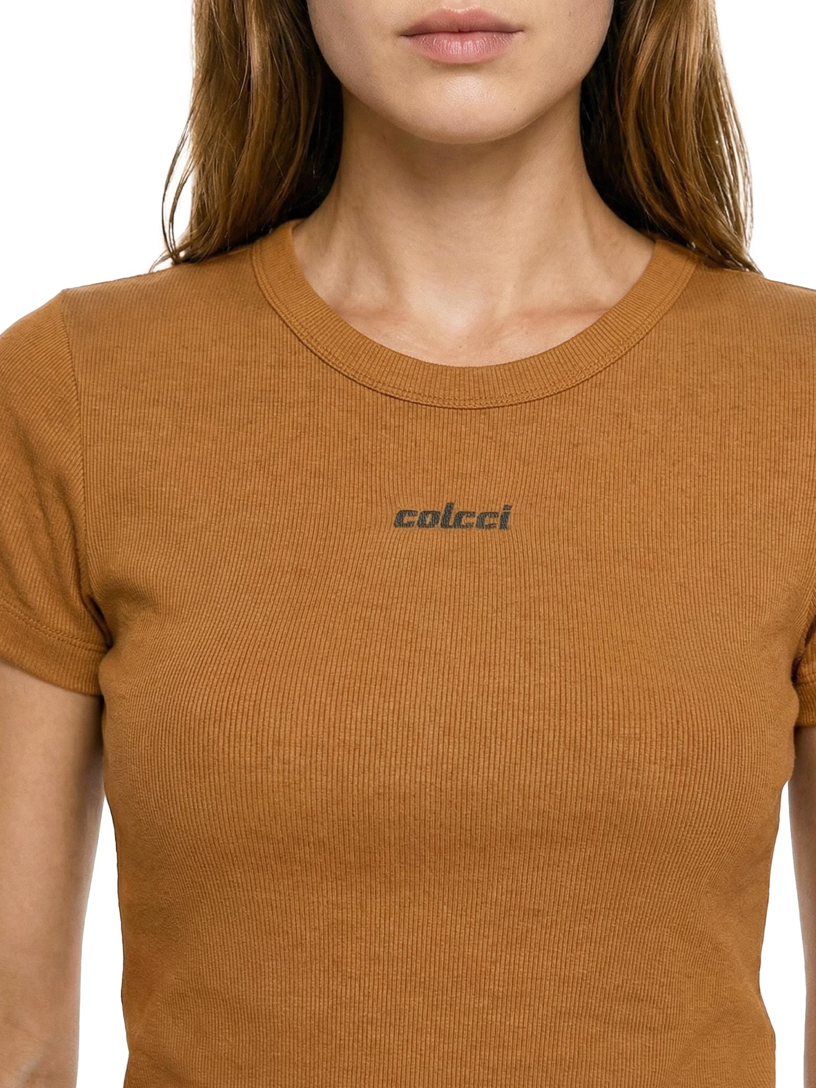 Camiseta Feminina Marrom Colcci