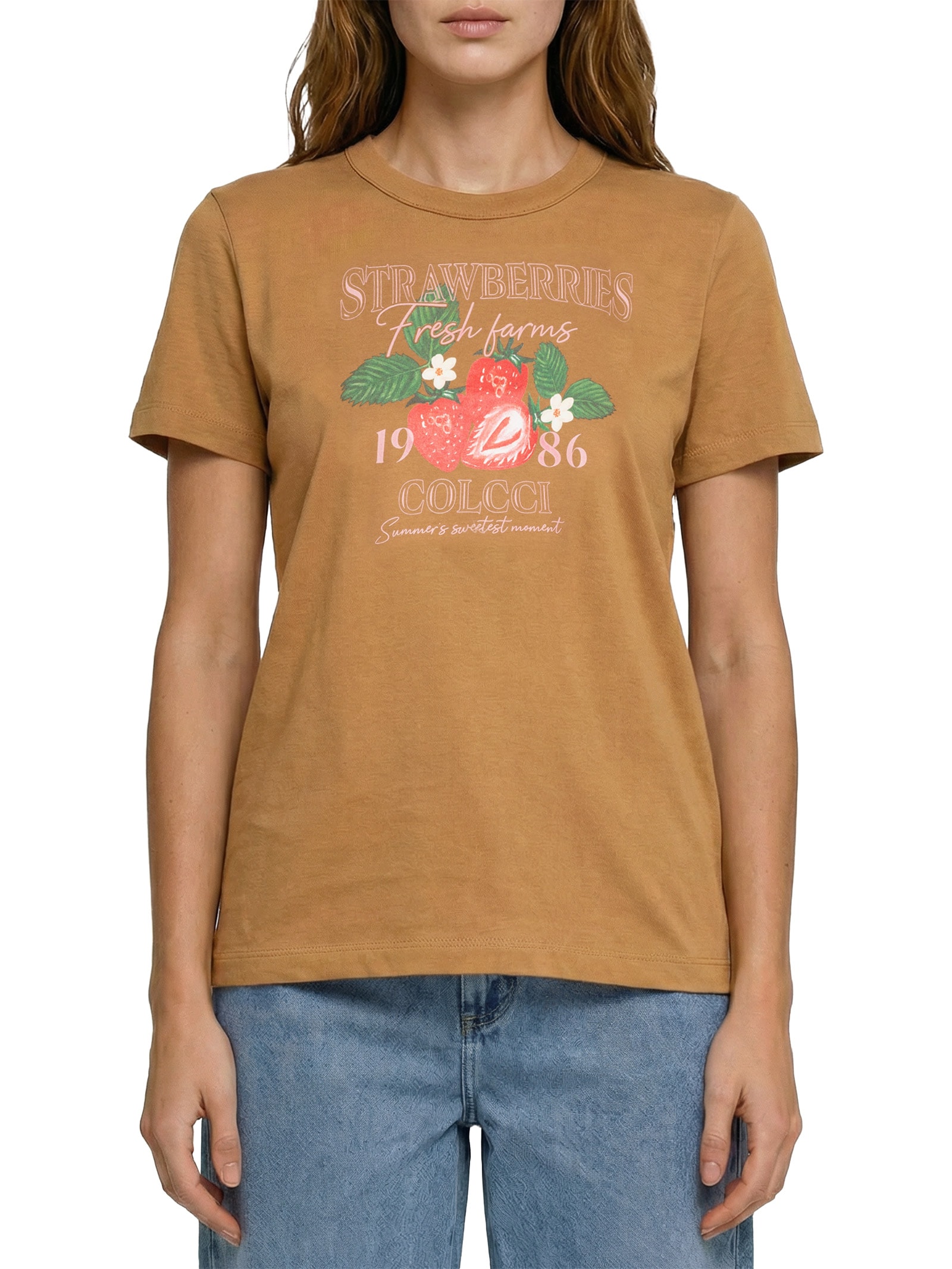 Camiseta Feminina Marrom Colcci