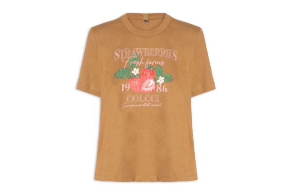 Camiseta Feminina - Marrom
