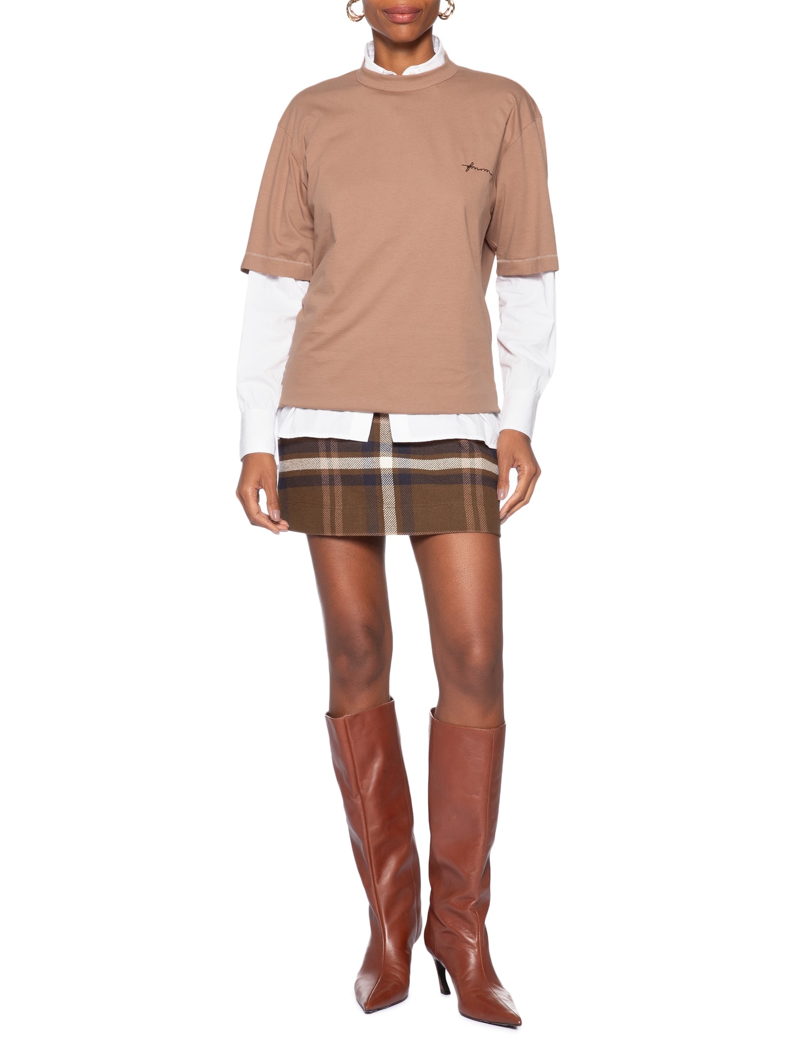 Camiseta Feminina Marrom Forum