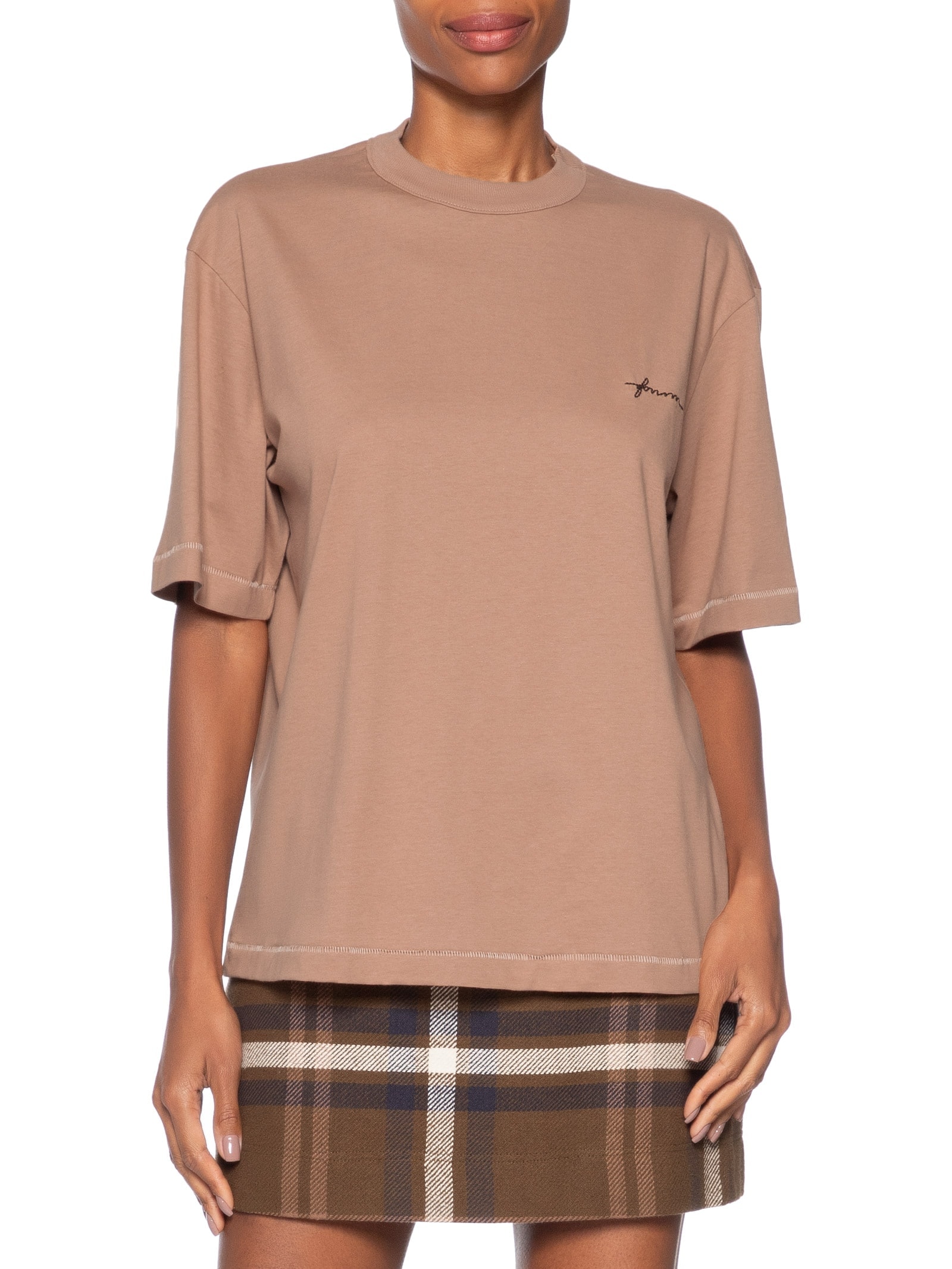 Camiseta Feminina Marrom Forum