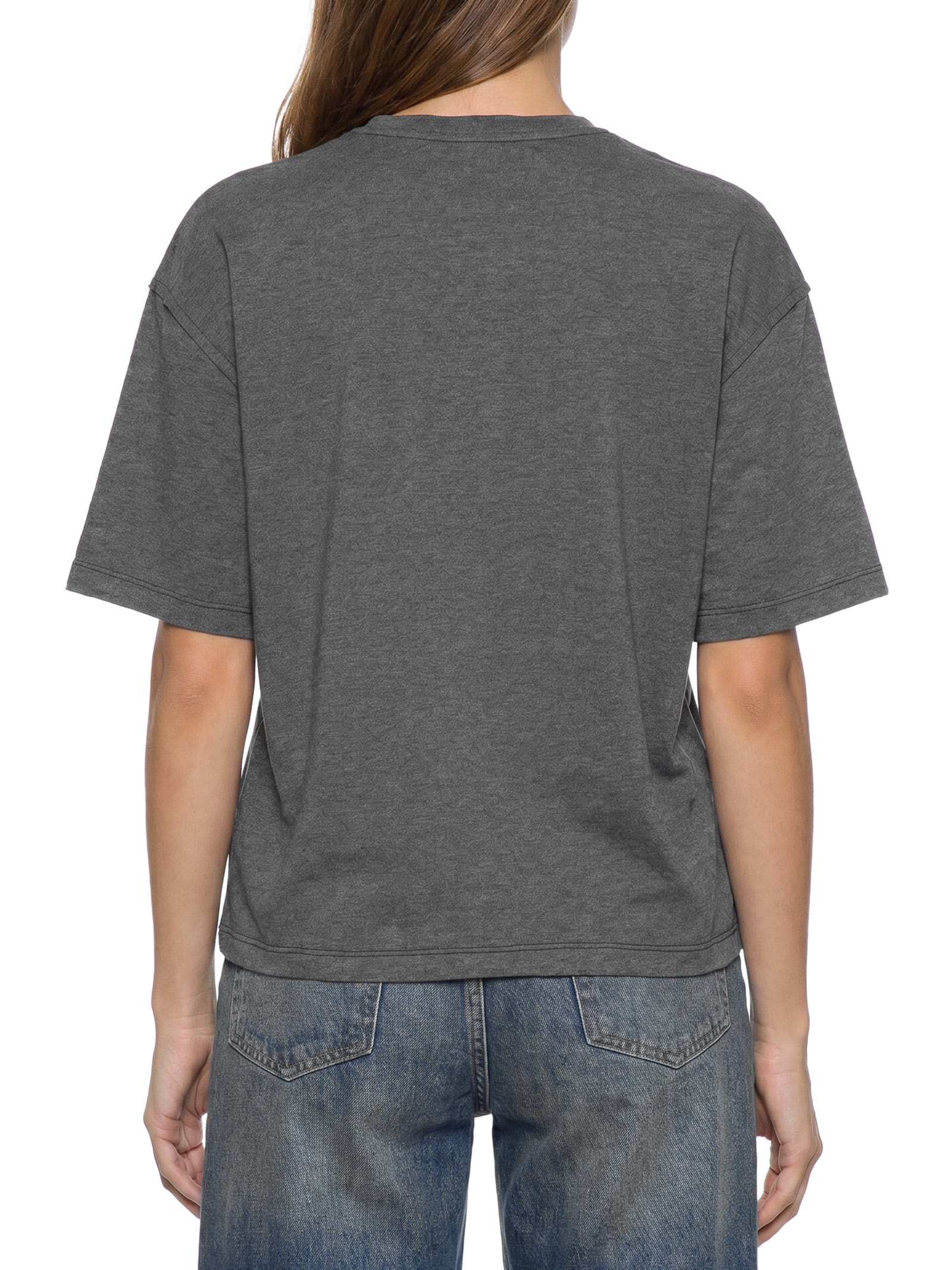 Camiseta Feminina Maxi Alucinação Cinza Cantão