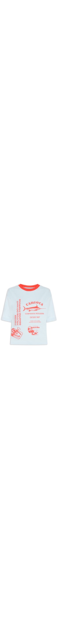Camiseta Feminina Maxi Carioca - Azul