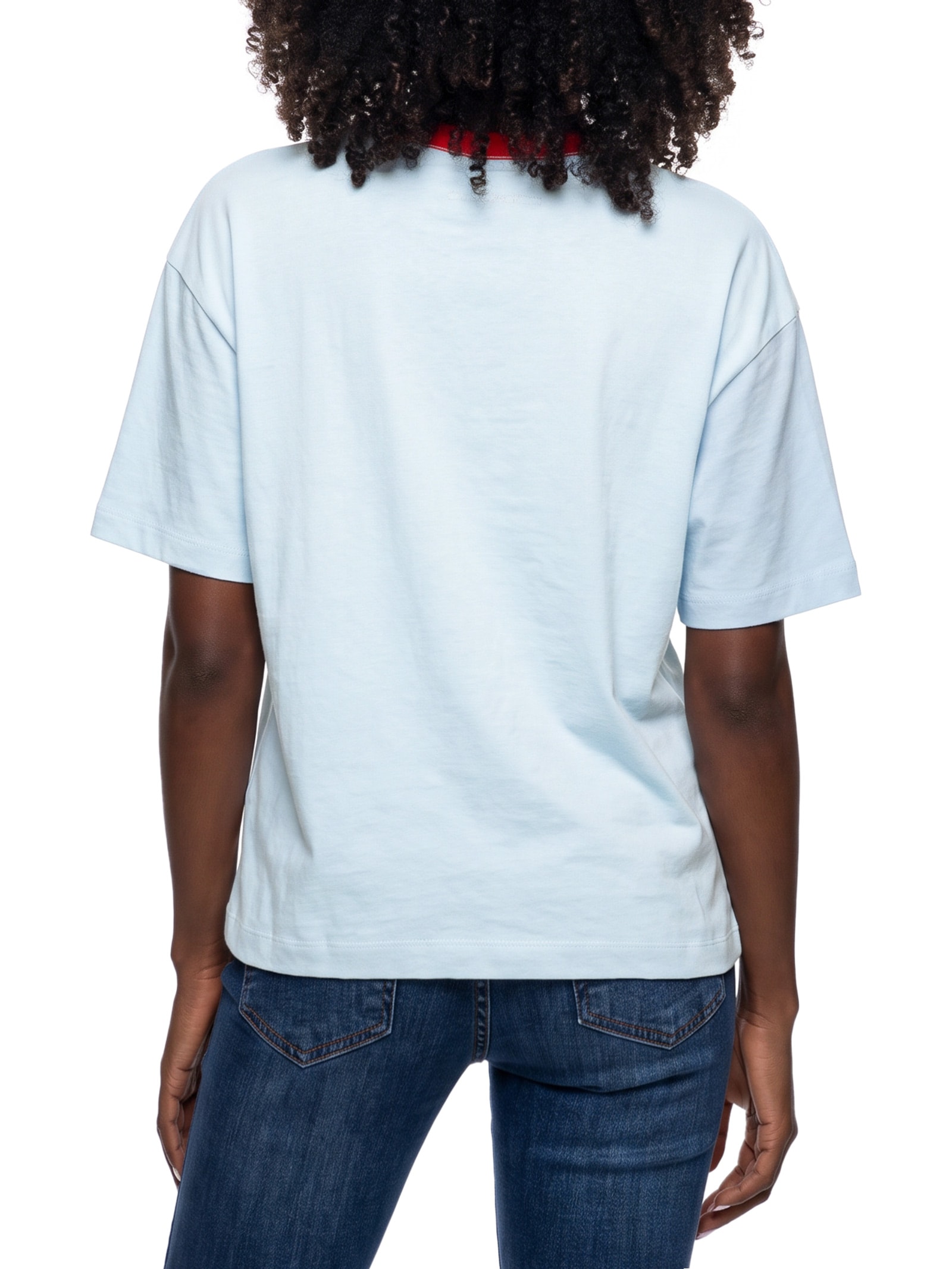 Camiseta Feminina Maxi Carioca Azul Cantão