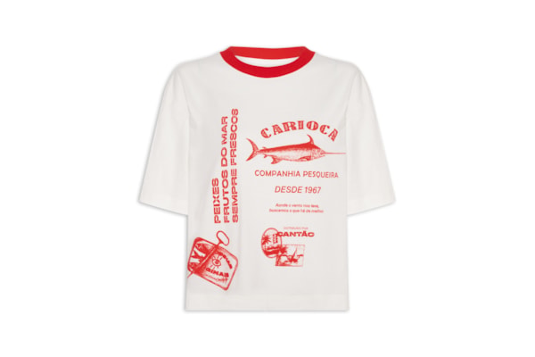 Camiseta Feminina Maxi Carioca - Branco