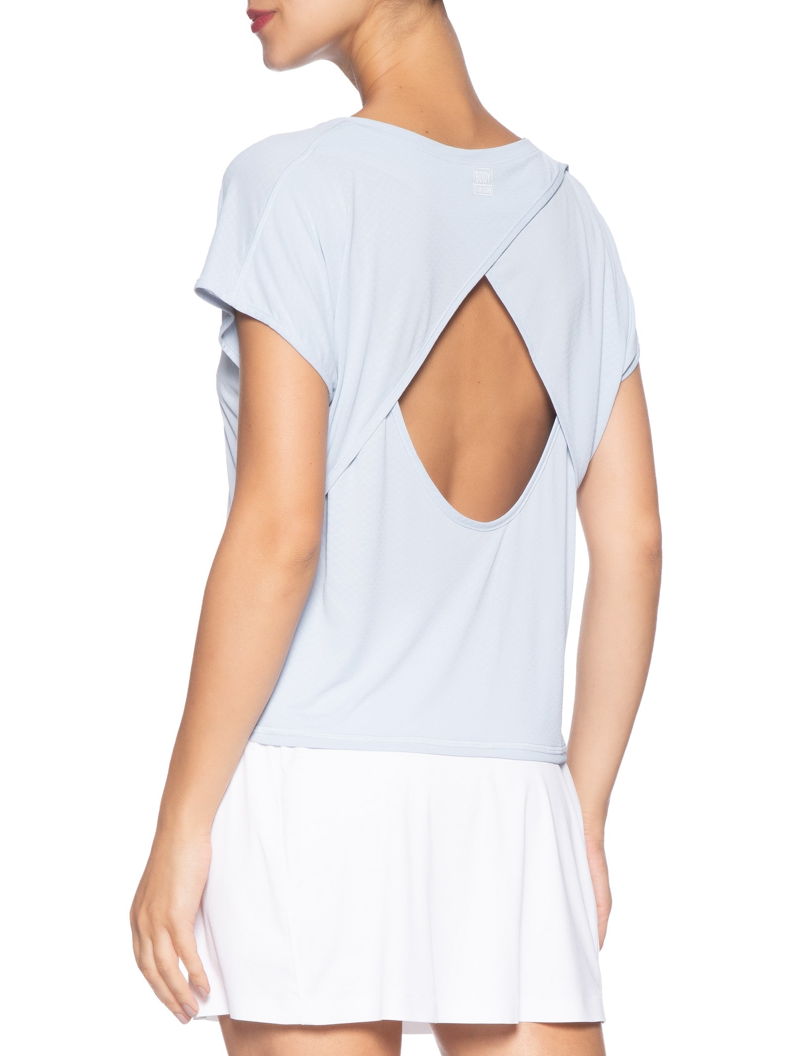 Camiseta Feminina Mc Lisa Pop Azul Body For Sure