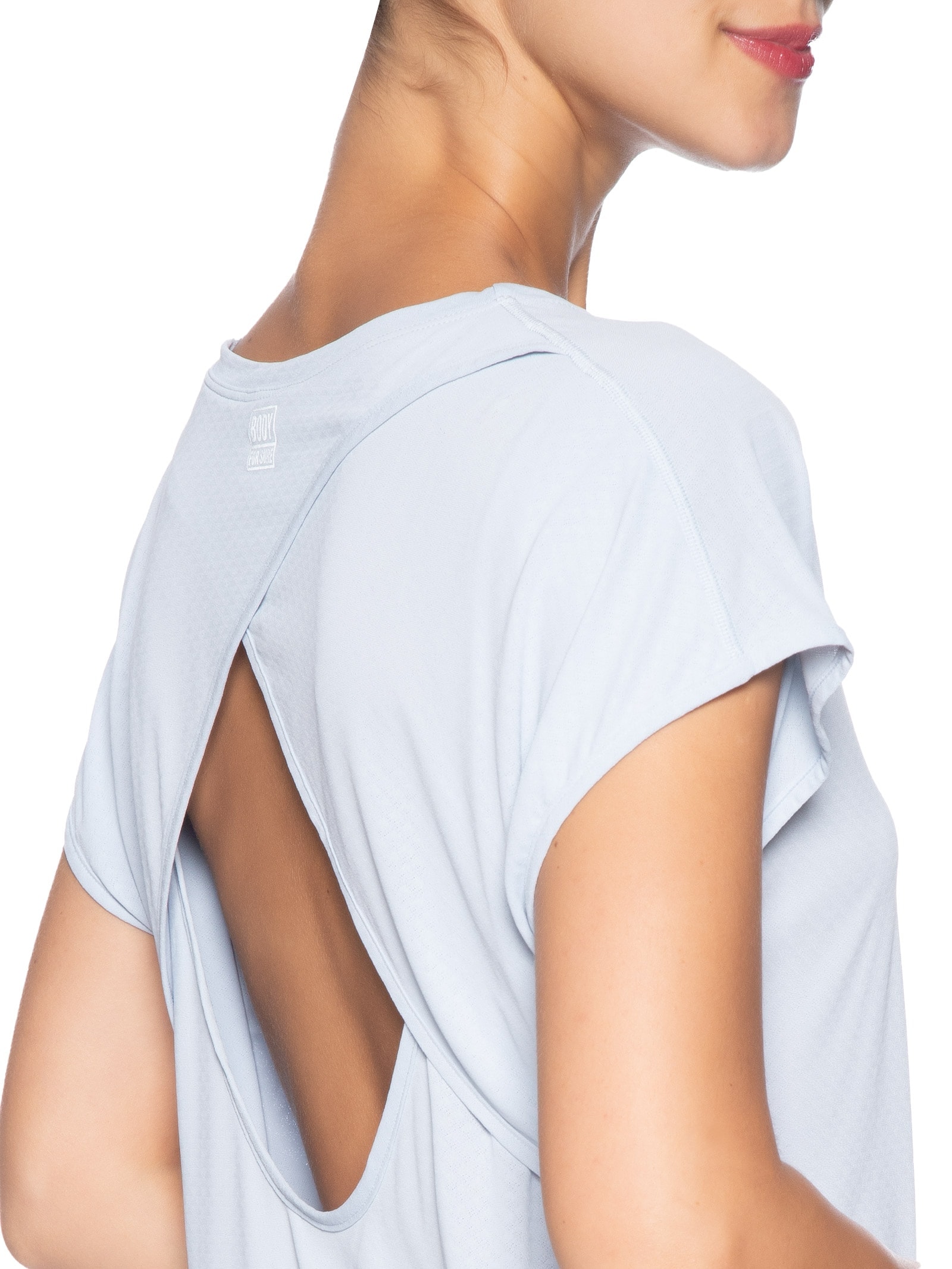 Camiseta Feminina Mc Lisa Pop Azul Body For Sure