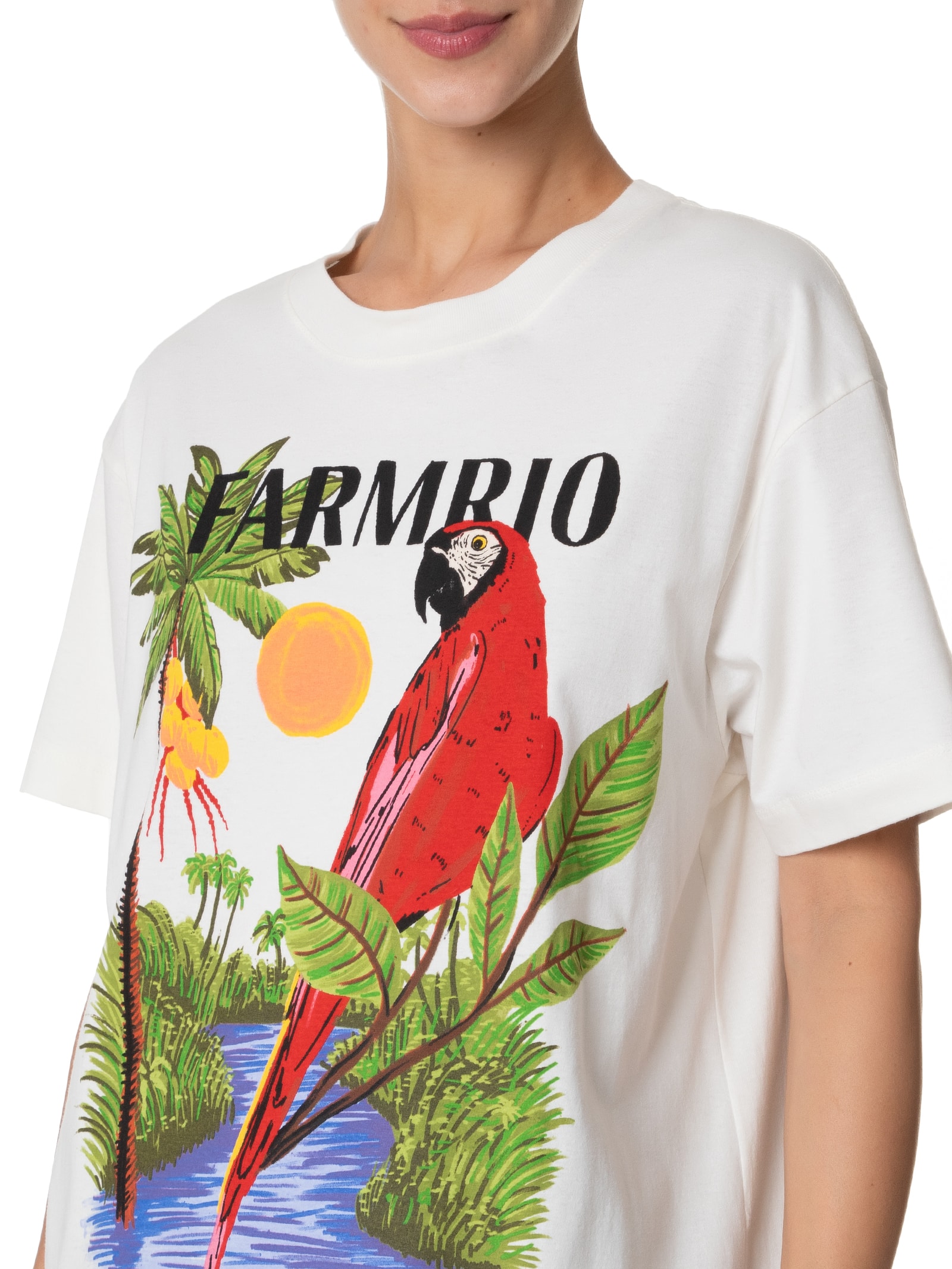 Camiseta Feminina Média Amazônia Branco Farm