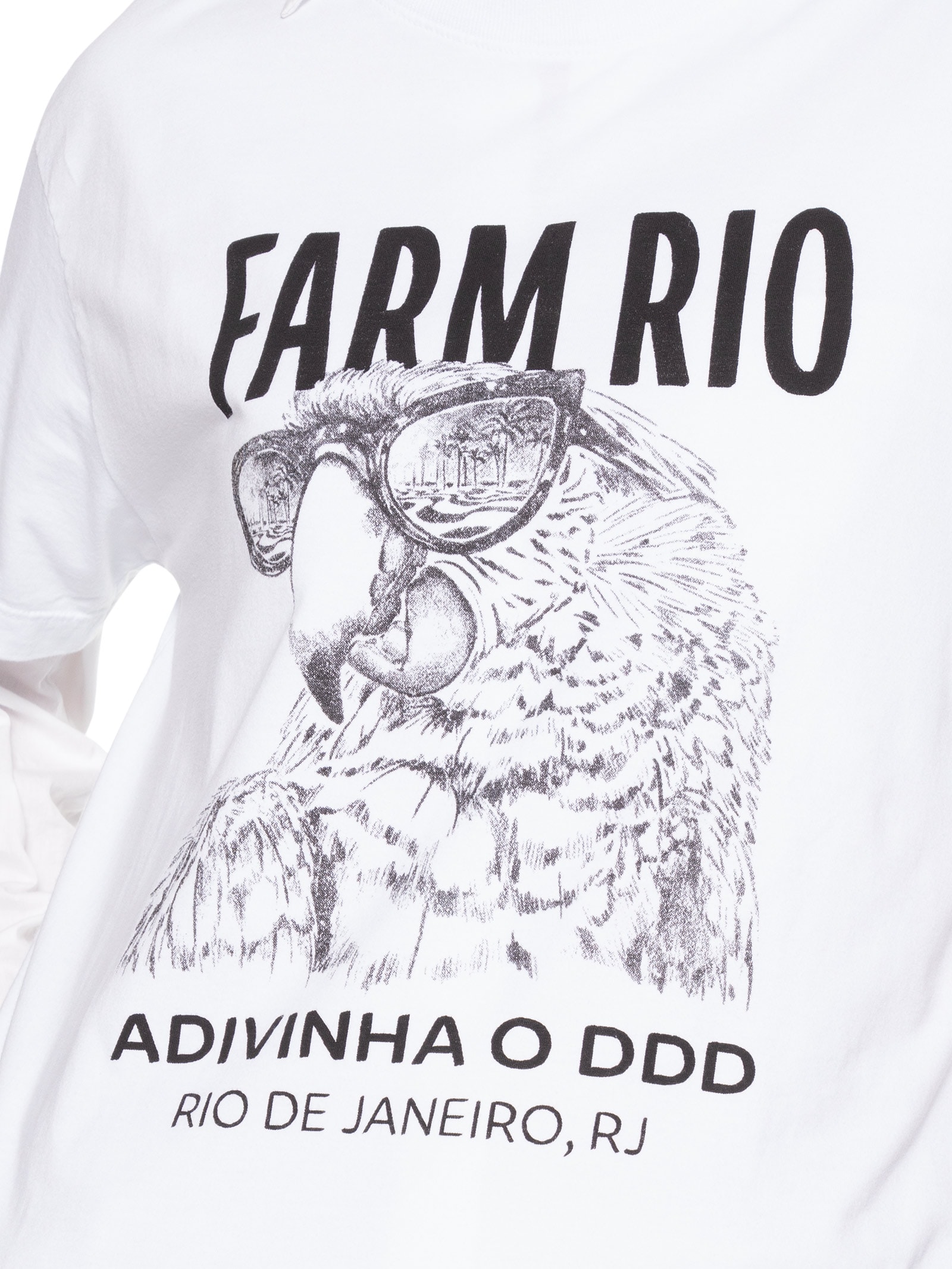 Camiseta Feminina Média Arara 021 Branco Farm