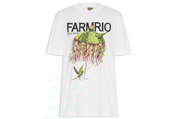 Camiseta Feminina Média Biquinis Natalinos - Branco