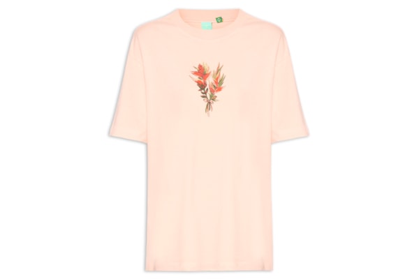 Camiseta Feminina Media Cadeira De Praia - Rosa