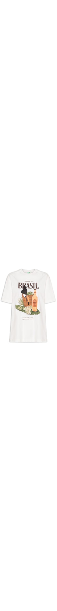 Camiseta Feminina Média Cesto de Limões – Branco
