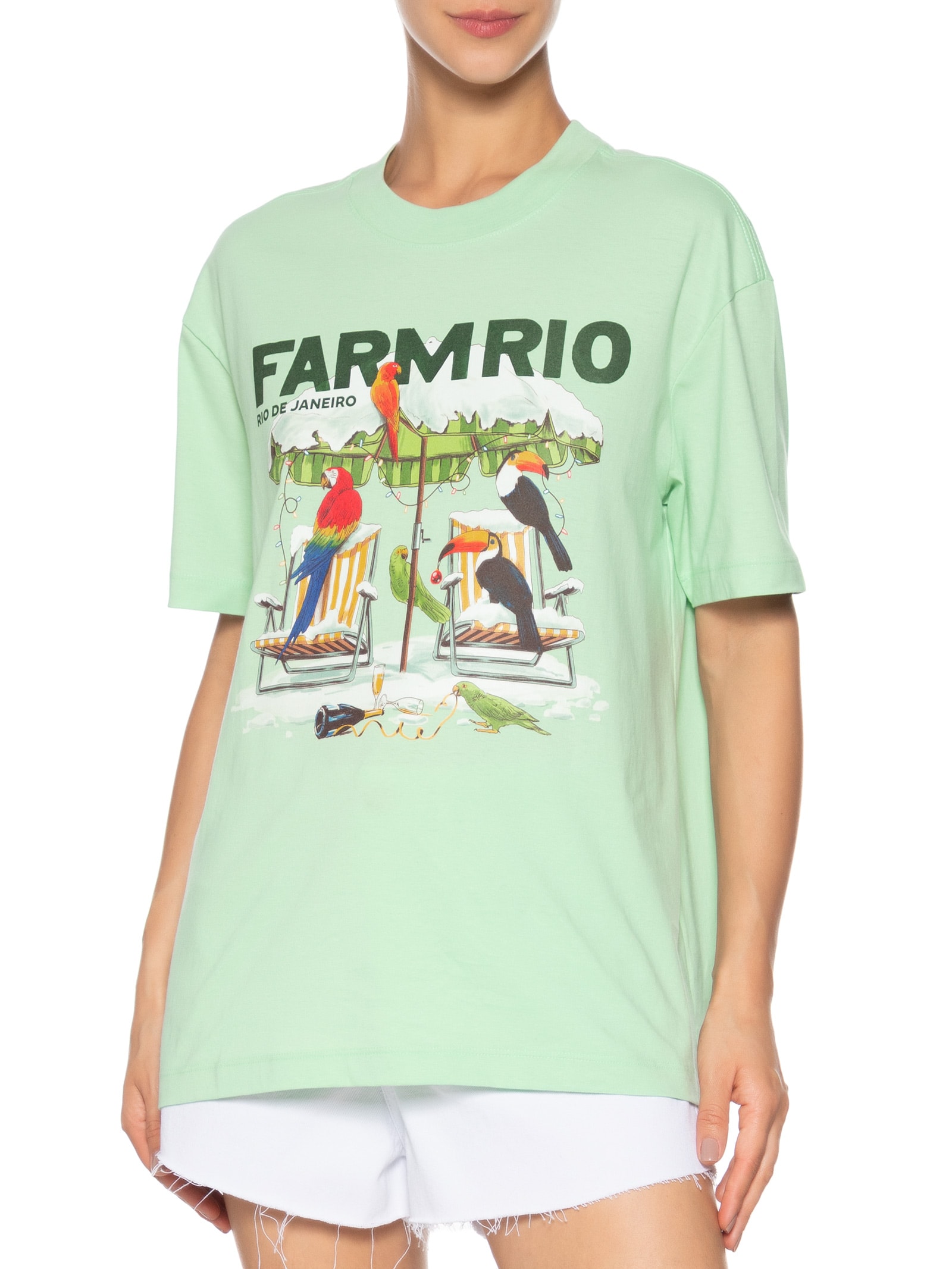 Camiseta Feminina Média De Zero A Quarenta Graus Verde Farm