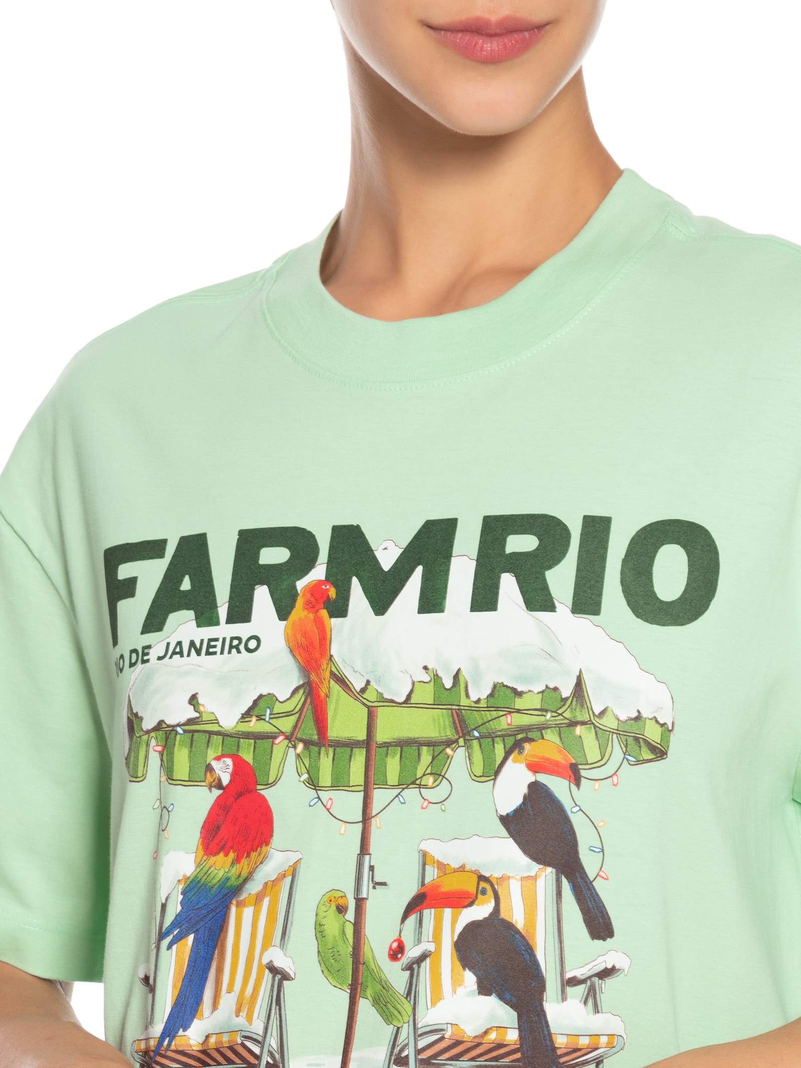 Camiseta Feminina Média De Zero A Quarenta Graus Verde Farm