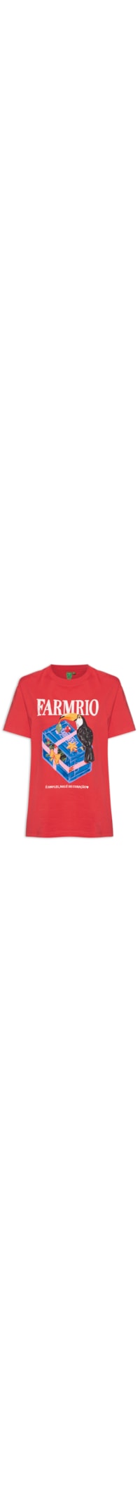 Camiseta Feminina Média É De Coração - Vermelho