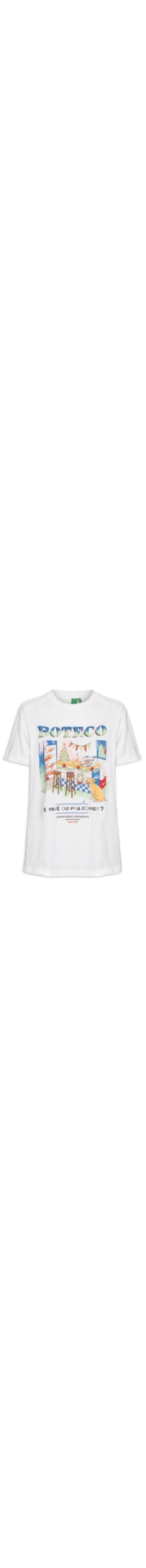 Camiseta Feminina Média É Pavê Ou Pra Comer - Branco