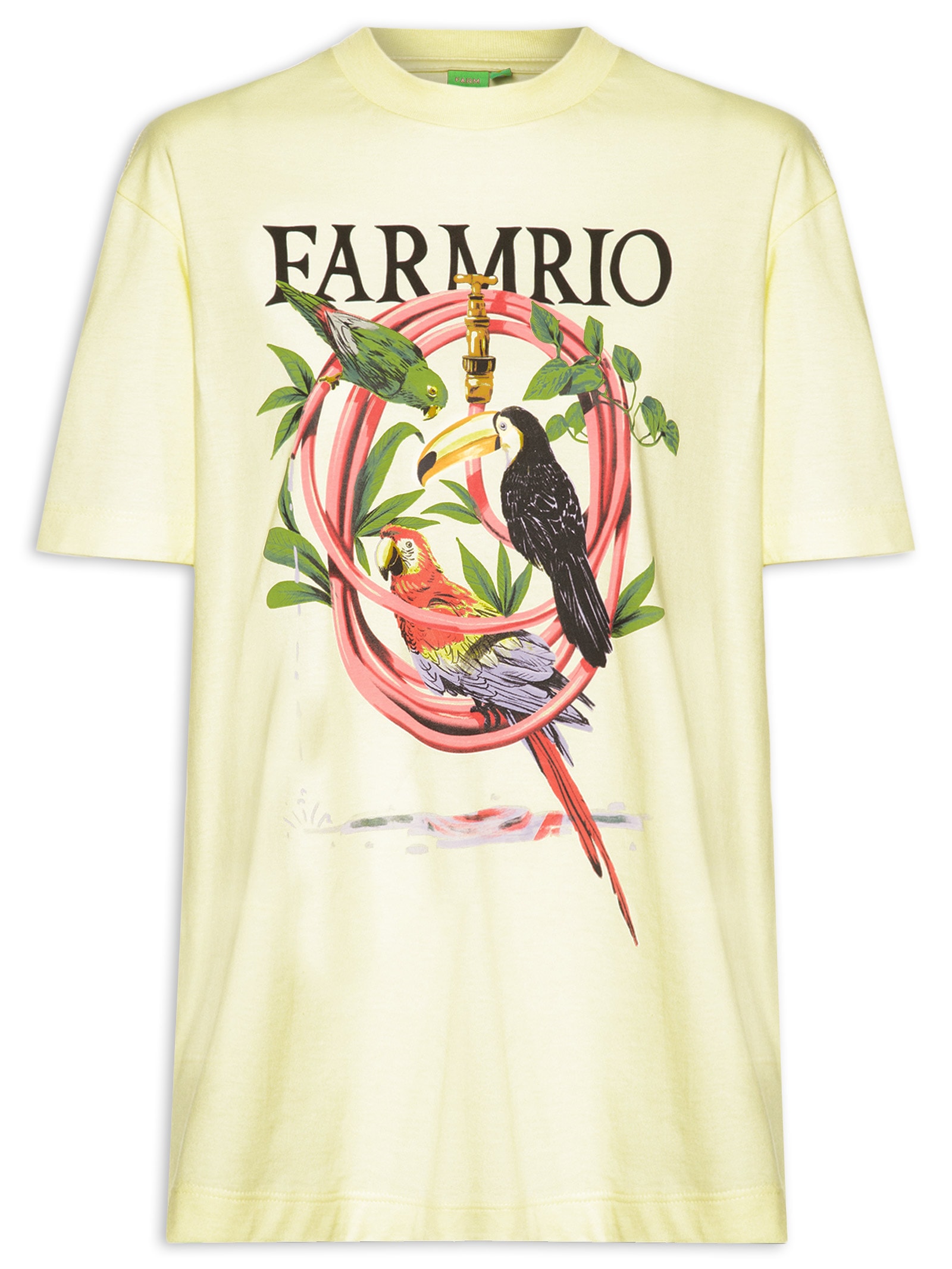Camiseta Feminina Média Mangueira Amarelo Farm
