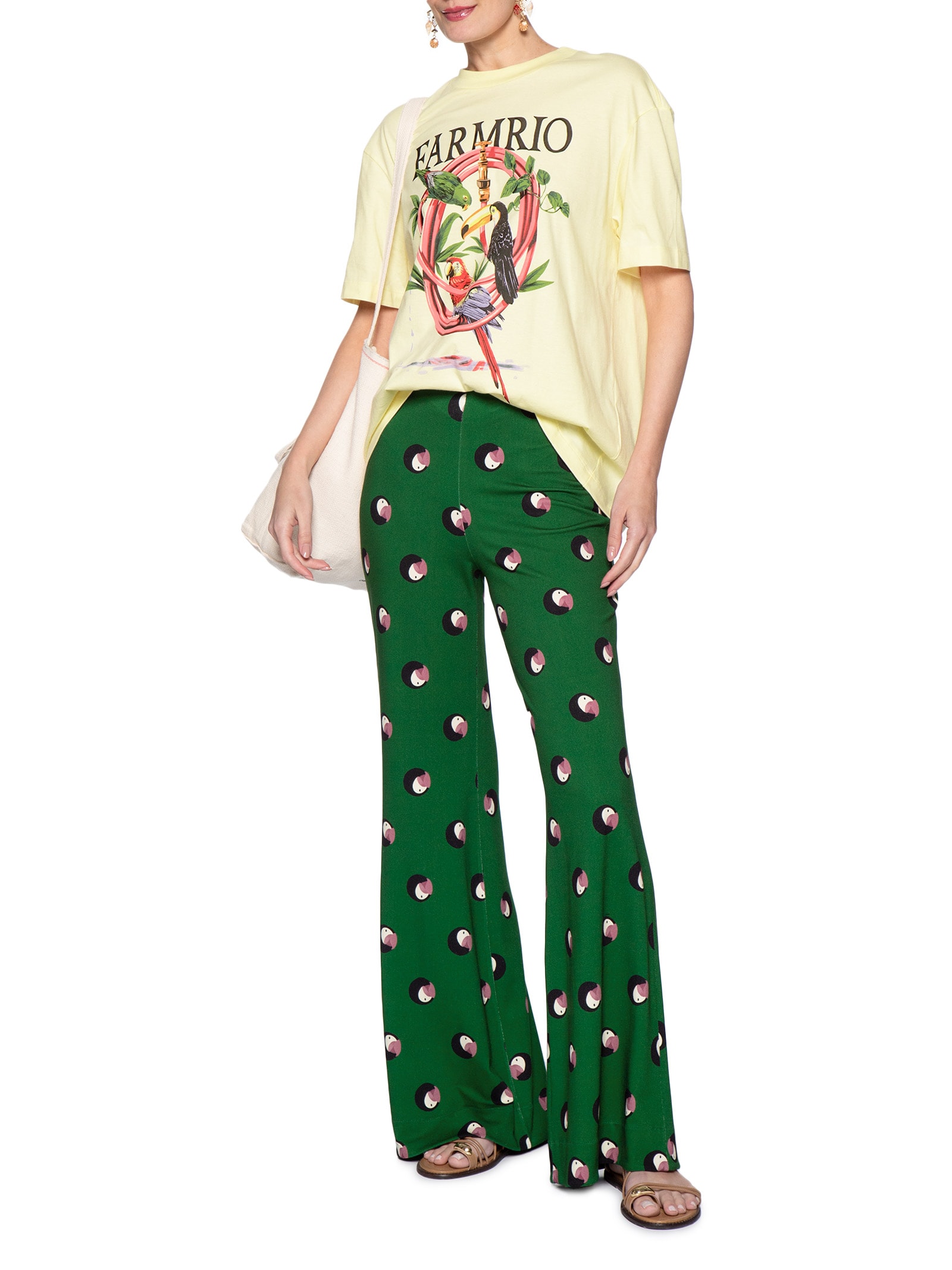 Camiseta Feminina Média Mangueira Amarelo Farm