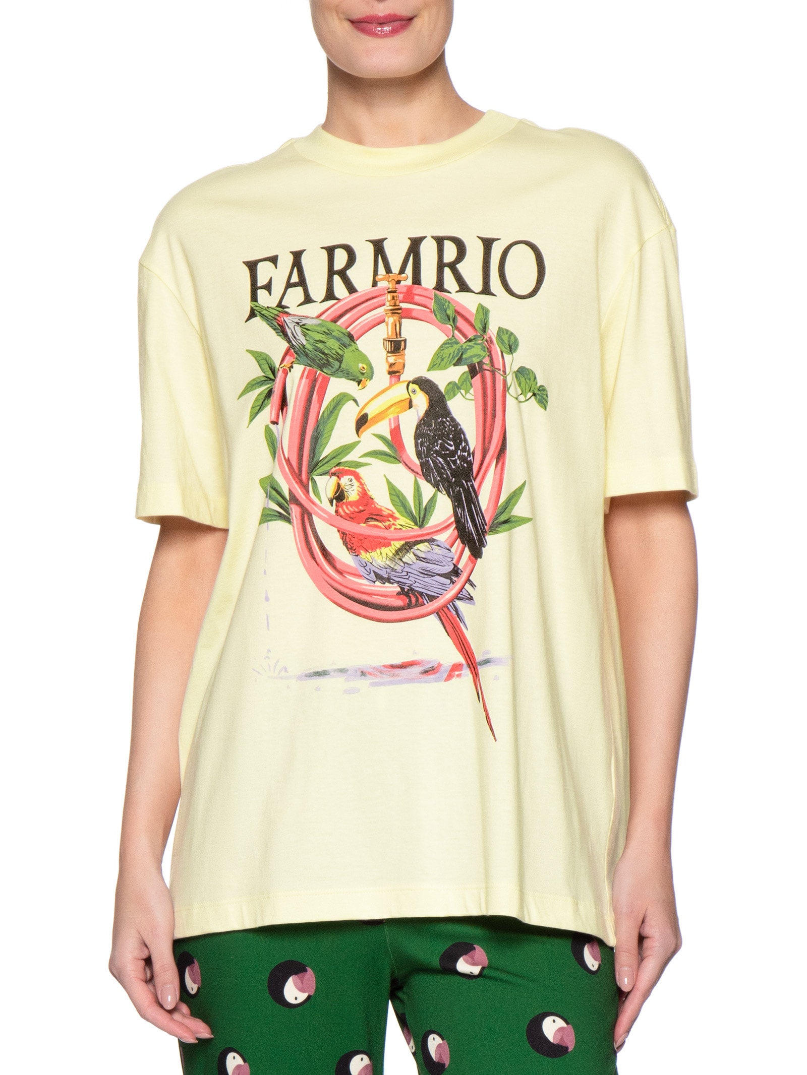 Camiseta Feminina Média Mangueira Amarelo Farm