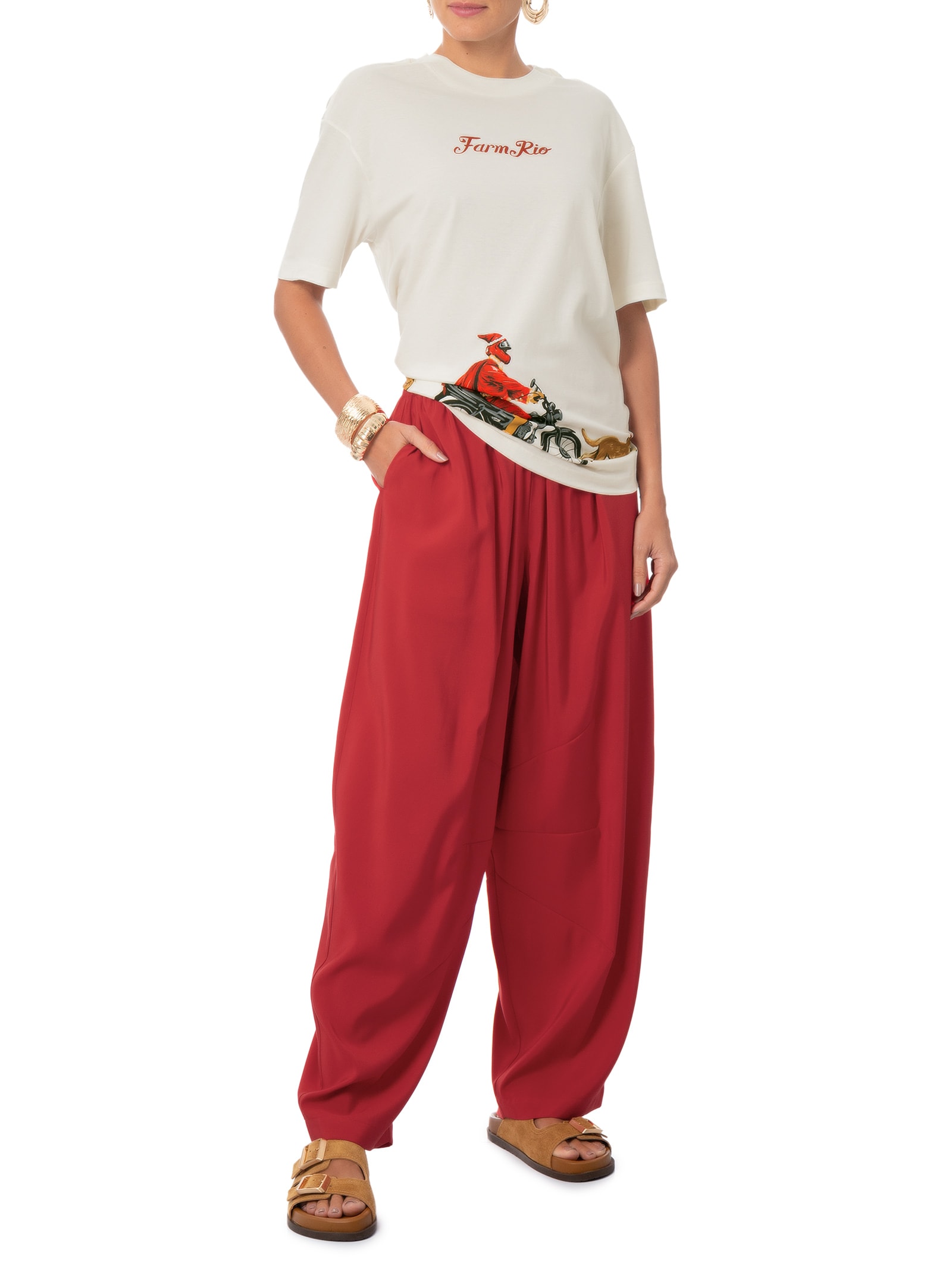 Camiseta Feminina Media Noel Brasileiro Branco Farm