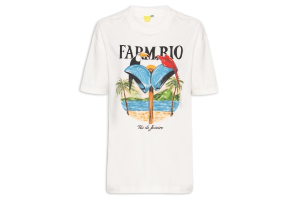 Camiseta Feminina Média Orelhão Rio - Branco