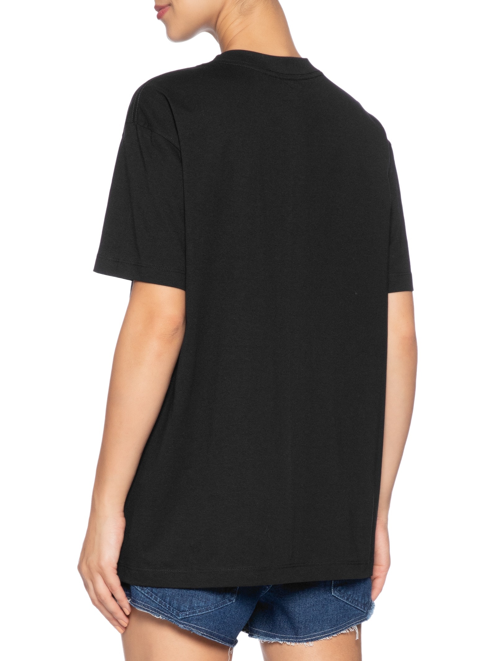 Camiseta Feminina Média Patinando Em NY Preto Farm