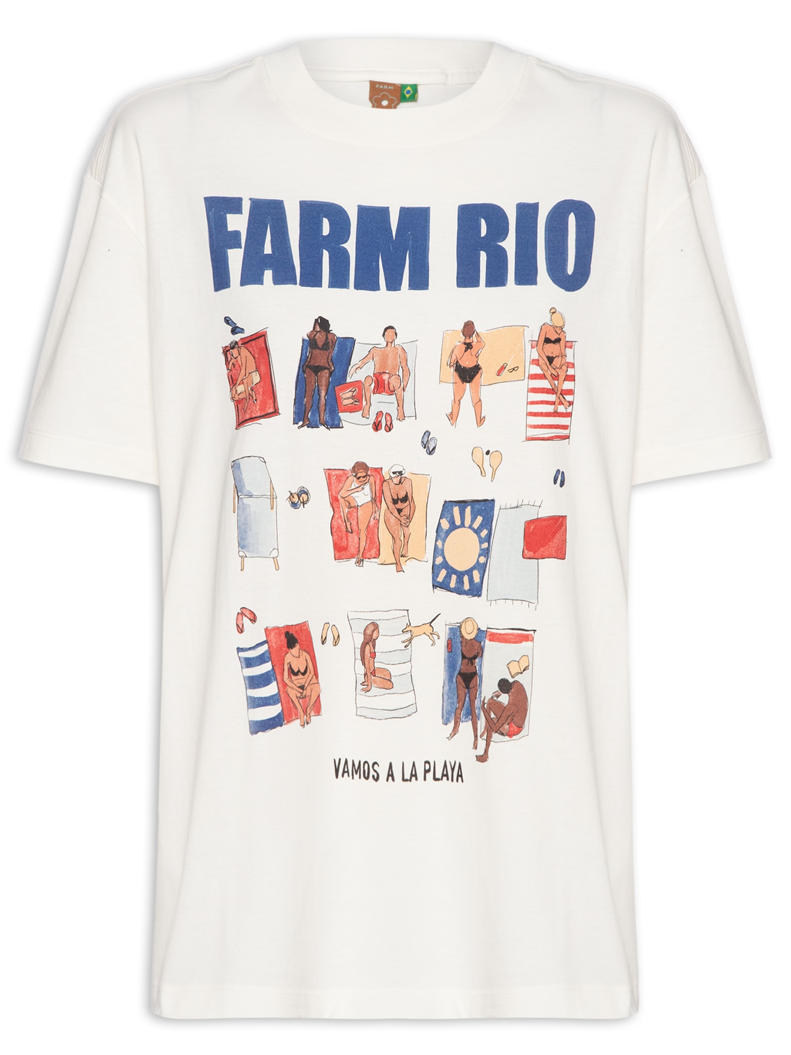 Camiseta Feminina Media Playa Rio Branco Farm