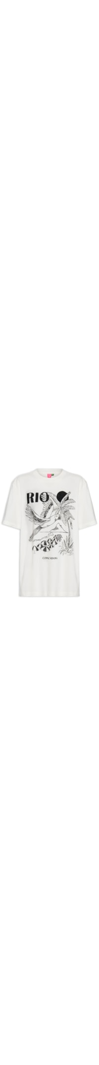 Camiseta Feminina Média Rio - Branco