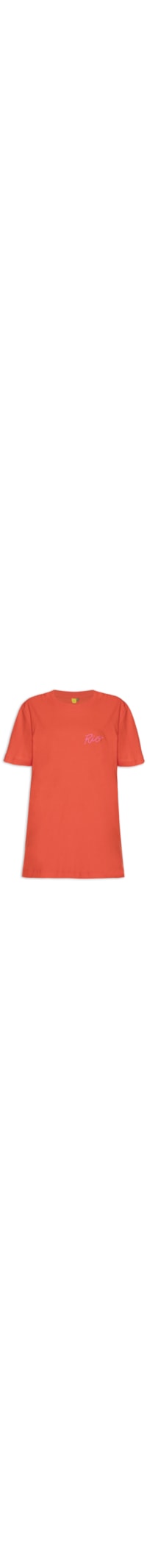 Camiseta Feminina Média Rio - Laranja